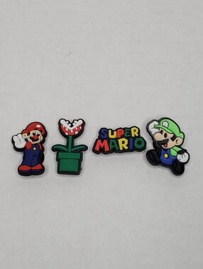 CROCS Super Mario Jibbitz Charms Lot of Four
